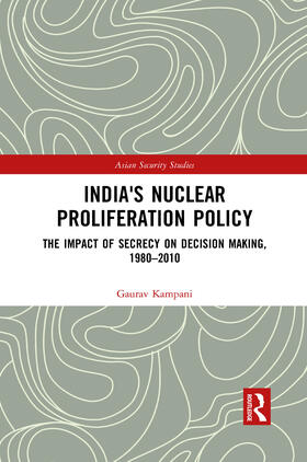 Kampani |  India's Nuclear Proliferation Policy | Buch |  Sack Fachmedien