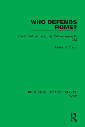 Davis |  Who Defends Rome? | Buch |  Sack Fachmedien