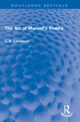 Leishman |  The Art of Marvell's Poetry | Buch |  Sack Fachmedien