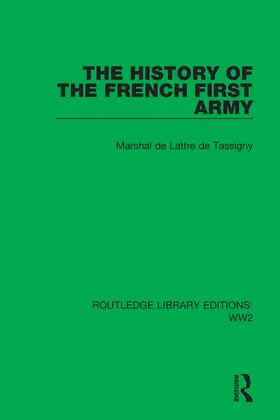  The History of the French First Army | Buch |  Sack Fachmedien