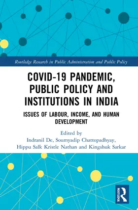 Chattopadhyay / De / Nathan |  COVID-19 Pandemic, Public Policy, and Institutions in India | Buch |  Sack Fachmedien