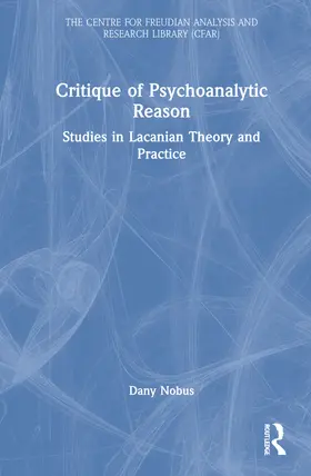 Nobus |  Critique of Psychoanalytic Reason | Buch |  Sack Fachmedien