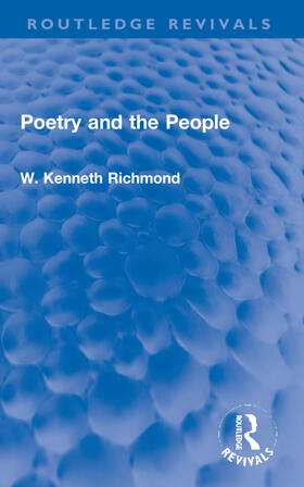 Richmond |  Poetry and the People | Buch |  Sack Fachmedien