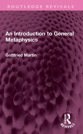 Martin |  An Introduction to General Metaphysics | Buch |  Sack Fachmedien