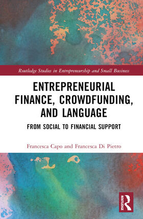 Capo / Di Pietro |  Entrepreneurial Finance, Crowdfunding, and Language | Buch |  Sack Fachmedien