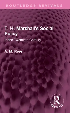 Rees |  T. H. Marshall's Social Policy | Buch |  Sack Fachmedien