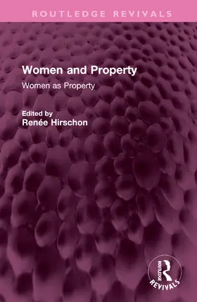 Hirschon |  Women and Property | Buch |  Sack Fachmedien