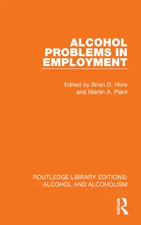 Hore / Plant |  Alcohol Problems in Employment | Buch |  Sack Fachmedien