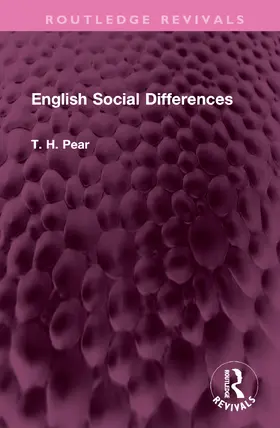 Pear |  English Social Differences | Buch |  Sack Fachmedien