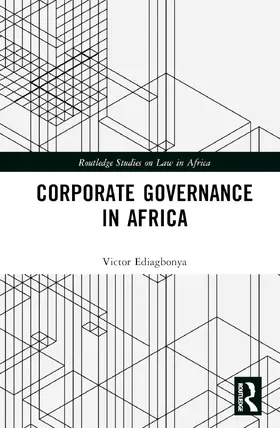 Ediagbonya |  Corporate Governance in Africa | Buch |  Sack Fachmedien