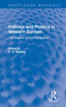 Ridley |  Policies and Politics in Western Europe | Buch |  Sack Fachmedien