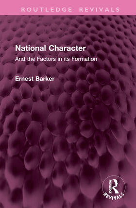 Barker |  National Character | Buch |  Sack Fachmedien