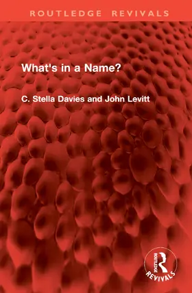 Davies / Levitt |  What's in a Name? | Buch |  Sack Fachmedien