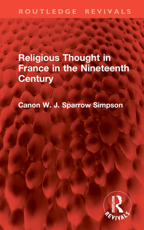 Simpson |  Religious Thought in France in the Nineteenth Century | Buch |  Sack Fachmedien