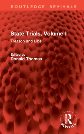 Thomas |  State Trials,  Volume I | Buch |  Sack Fachmedien