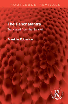 Edgerton |  The Panchatantra | Buch |  Sack Fachmedien