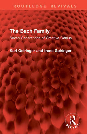 Geiringer |  The Bach Family | Buch |  Sack Fachmedien