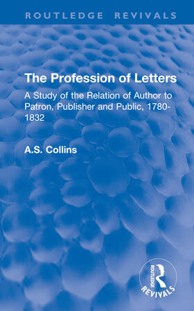 Collins |  The Profession of Letters | Buch |  Sack Fachmedien