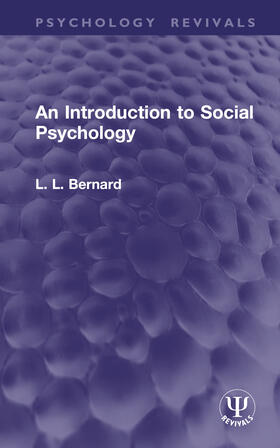 Bernard |  An Introduction to Social Psychology | Buch |  Sack Fachmedien