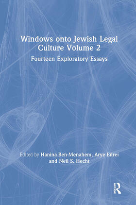 Edrei / Ben-Menahem / Hecht |  Windows onto Jewish Legal Culture Volume 2 | Buch |  Sack Fachmedien