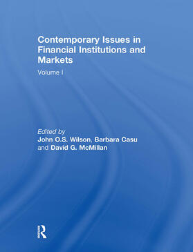 Casu / Wilson / McMillan |  Contemporary Issues in Financial Institutions and Markets | Buch |  Sack Fachmedien