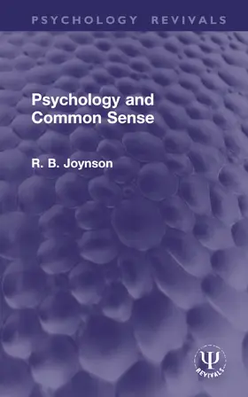 Joynson |  Psychology and Common Sense | Buch |  Sack Fachmedien