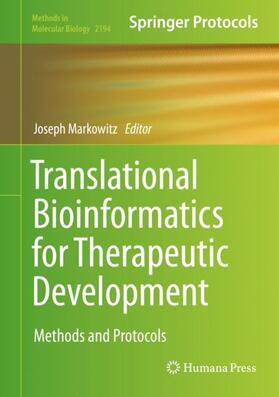 Markowitz |  Translational Bioinformatics for Therapeutic Development | Buch |  Sack Fachmedien