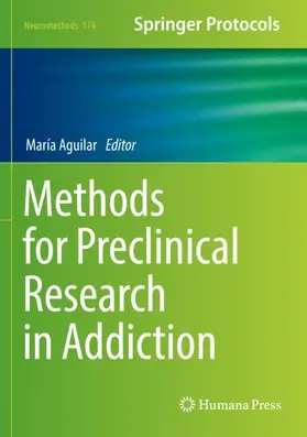 Aguilar |  Methods for Preclinical Research in Addiction | Buch |  Sack Fachmedien