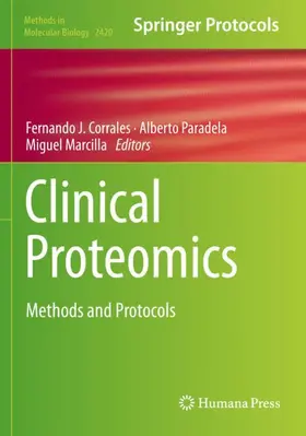 Corrales / Marcilla / Paradela |  Clinical Proteomics | Buch |  Sack Fachmedien