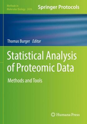 Burger |  Statistical Analysis of Proteomic Data | Buch |  Sack Fachmedien