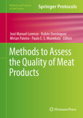 Lorenzo / Domínguez / Pateiro |  Methods to Assess the Quality of Meat Products | eBook | Sack Fachmedien