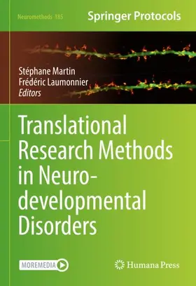 Laumonnier / Martin |  Translational Research Methods in Neurodevelopmental Disorders | Buch |  Sack Fachmedien