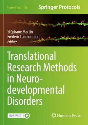 Laumonnier / Martin |  Translational Research Methods in Neurodevelopmental Disorders | Buch |  Sack Fachmedien