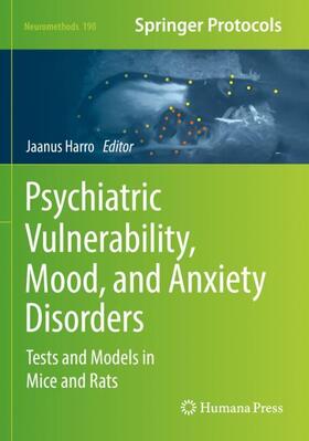 Harro |  Psychiatric Vulnerability, Mood, and Anxiety Disorders | Buch |  Sack Fachmedien