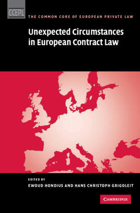 Grigoleit / Hondius |  Unexpected Circumstances in European Contract Law | Buch |  Sack Fachmedien