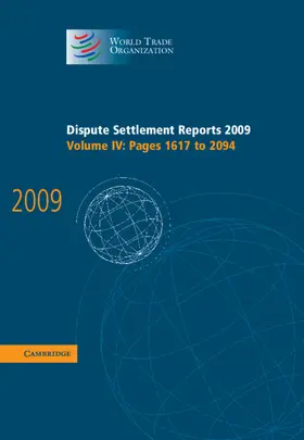  Dispute Settlement Reports 2009 | Buch |  Sack Fachmedien