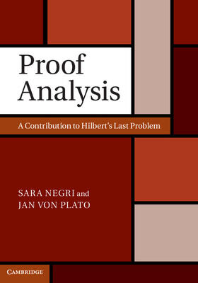 Negri / von Plato |  Proof Analysis | Buch |  Sack Fachmedien