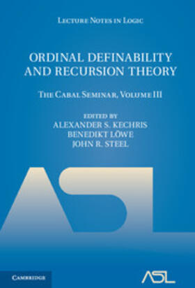 Kechris / Löwe / Steel |  Ordinal Definability and Recursion Theory | Buch |  Sack Fachmedien