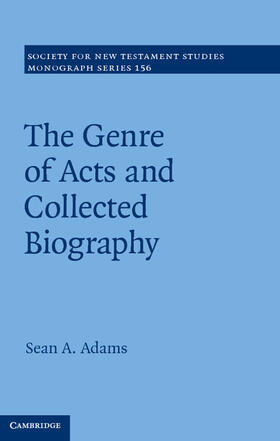 Adams |  The Genre of Acts and Collected Biography | Buch |  Sack Fachmedien