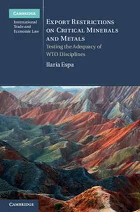 Espa |  Export Restrictions on Critical Minerals and Metals | Buch |  Sack Fachmedien