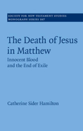 Hamilton |  The Death of Jesus in Matthew | Buch |  Sack Fachmedien