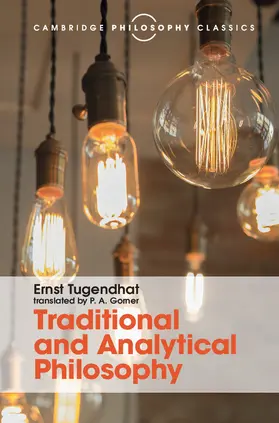 Tugendhat |  Traditional and Analytical Philosophy | Buch |  Sack Fachmedien