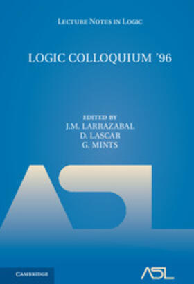 Larrazabal / Lascar / Mints |  Logic Colloquium '96 | Buch |  Sack Fachmedien