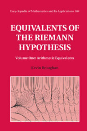 Broughan |  Equivalents of the Riemann Hypothesis | Buch |  Sack Fachmedien