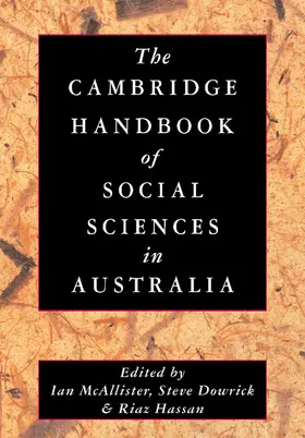 Dowrick / McAllister / Hassan |  The Cambridge Handbook of Social Sciences in Australia | Buch |  Sack Fachmedien