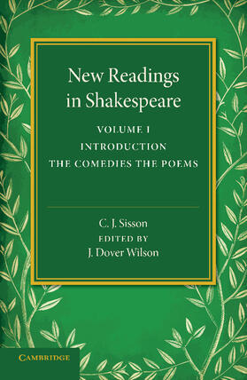 Sisson |  New Readings in Shakespeare | Buch |  Sack Fachmedien