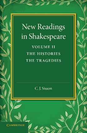 Sisson |  New Readings in Shakespeare | Buch |  Sack Fachmedien