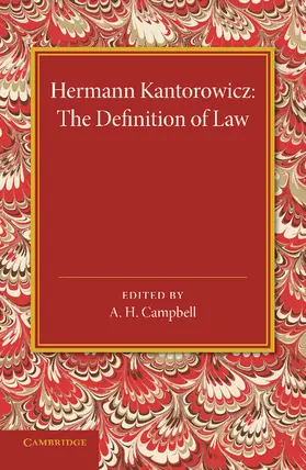 Kantorowicz / Campbell |  The Definition of Law | Buch |  Sack Fachmedien