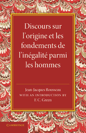 Rousseau |  Discours Sur L'Origine Et Les Fondements de L'Inegalite Parmi Les Hommes | Buch |  Sack Fachmedien