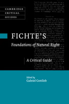 Gottlieb |  Fichte's Foundations of Natural Right | Buch |  Sack Fachmedien